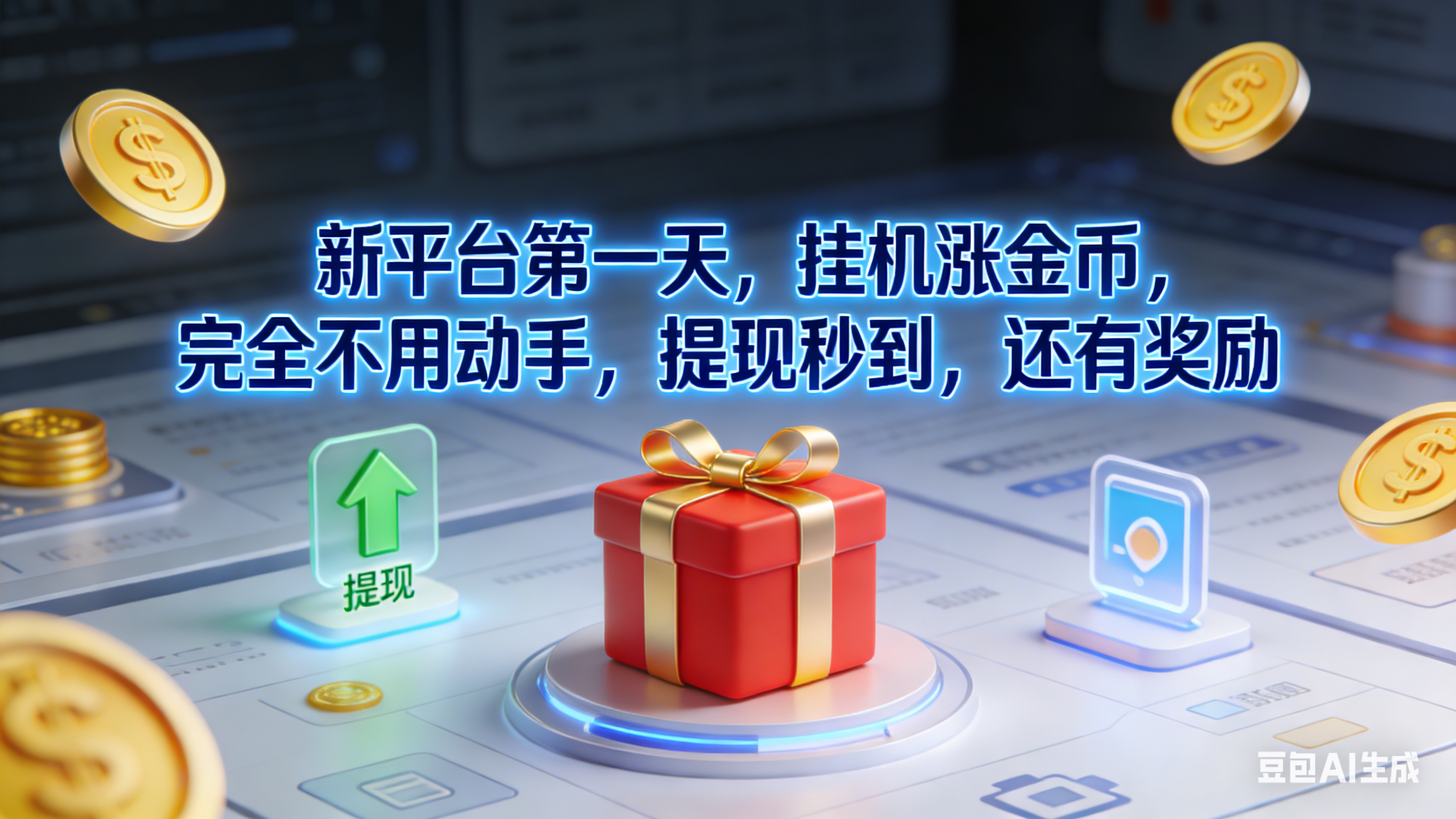 新平台第一天,挂机涨金币,完全不用动手,提现秒到,还有奖励网创吧-网创项目资源站-副业项目-创业项目-搞钱项目网创吧