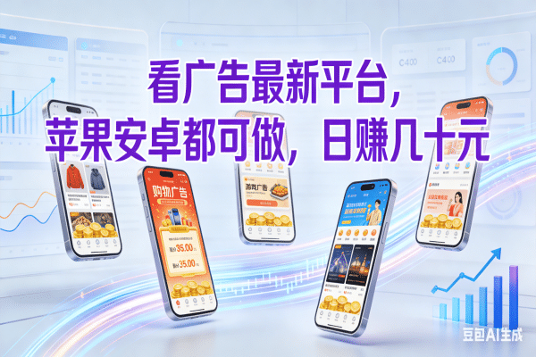 看广告最新平台,苹果安卓都可做,日赚几十元网创吧-网创项目资源站-副业项目-创业项目-搞钱项目网创吧