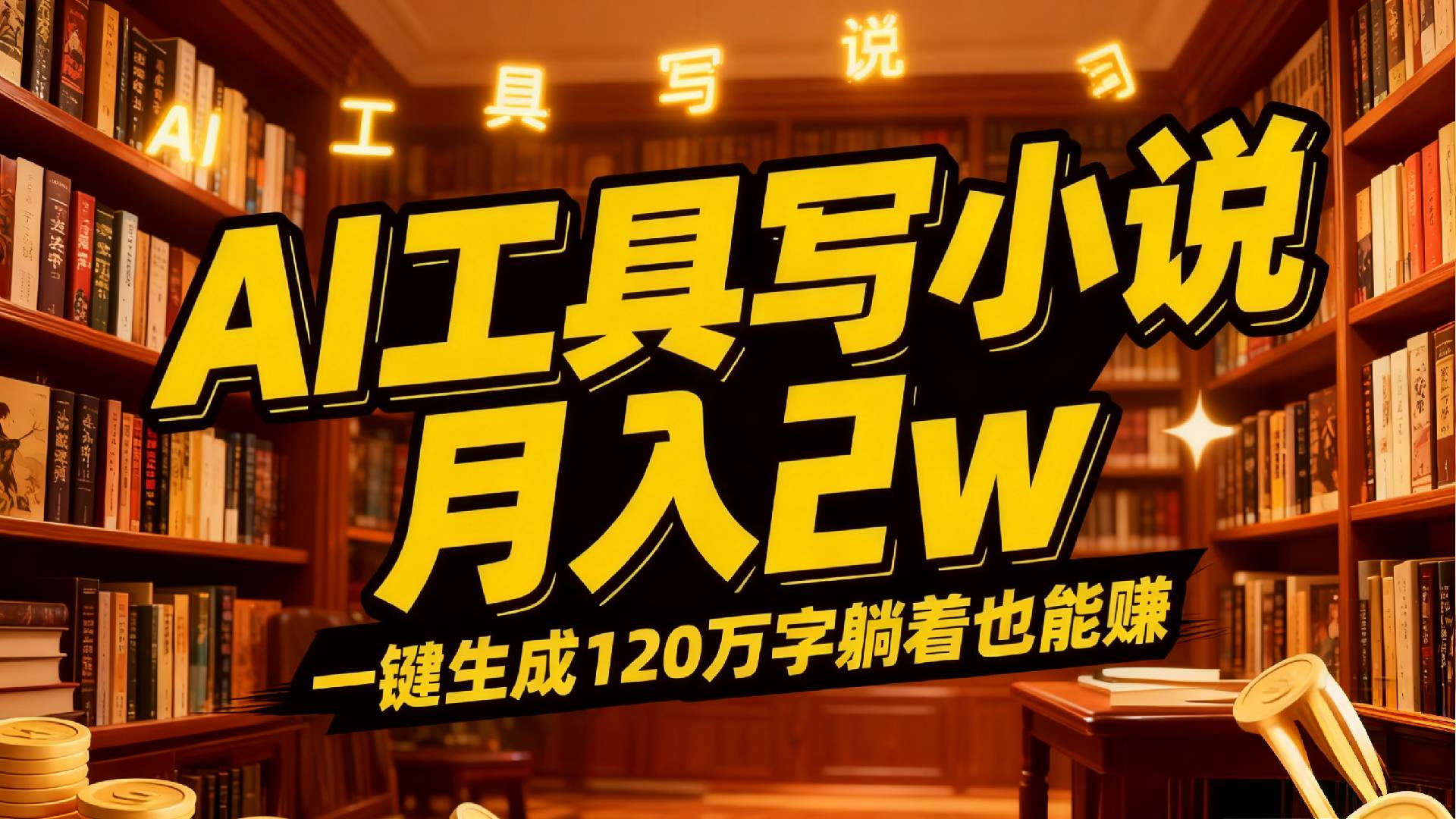 2026年AI工具写小说,一键生成120万字，躺着也能赚，月入2w+网创吧-网创项目资源站-副业项目-创业项目-搞钱项目网创吧
